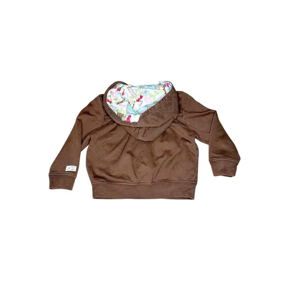 JANIE AND JACK CHERRY BLOSSOMS HOODIE, ONSIE, PANT SET SIZE 6-12 months - Picture 3 of 11